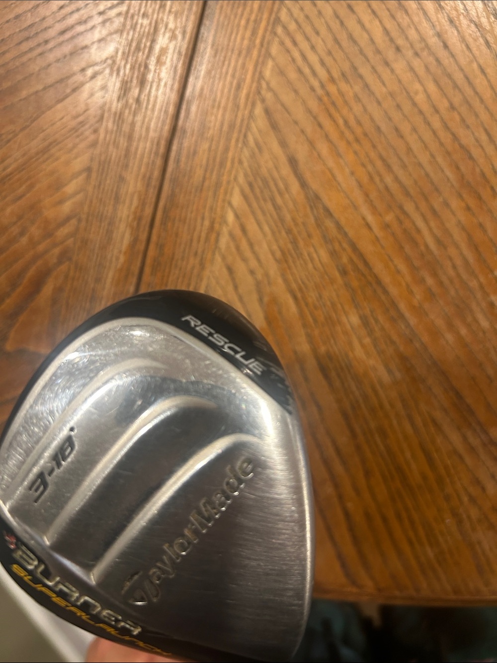 TaylorMade Rescue Hybrid Club - Silver & Black